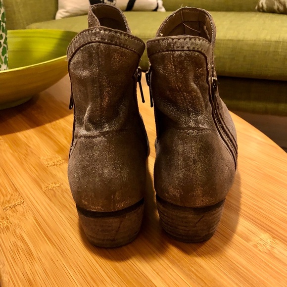 Anthropologie Seychelles Ankle Boot Metallic 8 1/2 - Picture 7 of 12